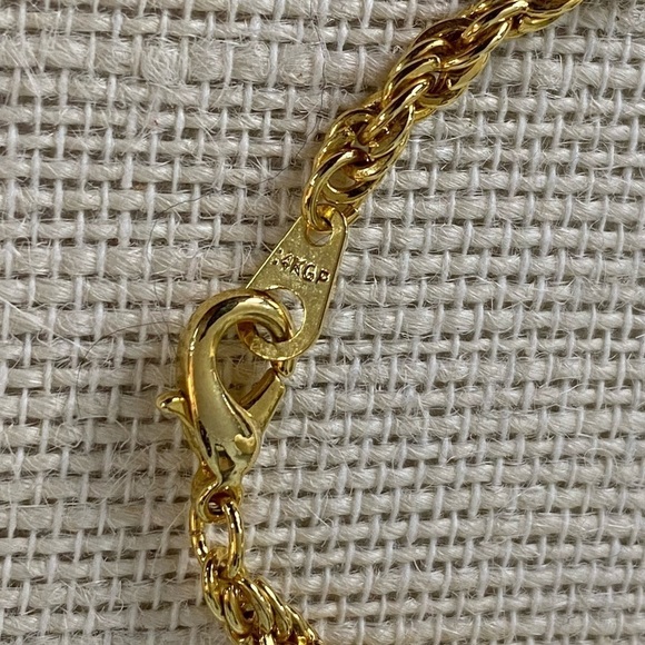 14KGP rope chain - Picture 3 of 4